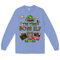 Colony Blue im the boss elf Long Sleeve Tee - FaDigitalArtStudio