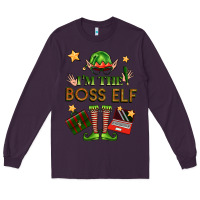Plum im the boss elf Long Sleeve Tee - FaDigitalArtStudio