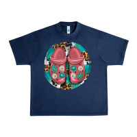 Navy western crocin Urban Heavy Tee - texasbilliewilder