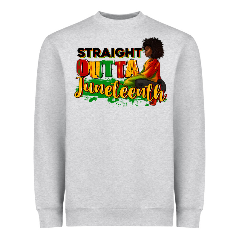Straight Outta Juneteenth Heavyweight Sweatshirt by RanaPortraitStore | Teevron