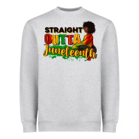 Heather Grey Straight outta Juneteenth Heavyweight Sweatshirt - RanaPortraitStore