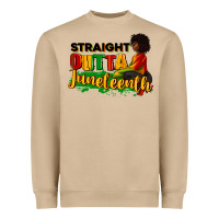 Mushroom Straight outta Juneteenth Heavyweight Sweatshirt - RanaPortraitStore