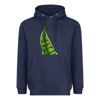 Navy Snake Plant Heavyweight Hoodie - LillyAllenDesigns