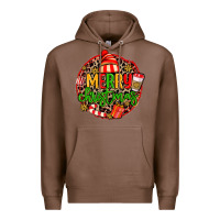 Chestnut merry leopard merry christmas Premium Hoodie - MaliasSmallBusiness