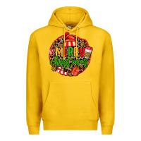 Lemon merry leopard merry christmas Premium Hoodie - MaliasSmallBusiness