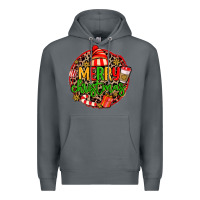 Rock merry leopard merry christmas Premium Hoodie - MaliasSmallBusiness