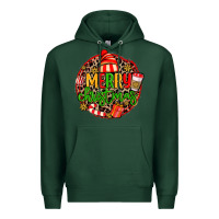 Sports Green merry leopard merry christmas Premium Hoodie - MaliasSmallBusiness