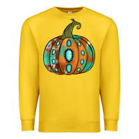 Lemon western cowhide turquoise pumpkin Premium Sweatshirt - Jasminsmagicworld