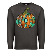Smoke western cowhide turquoise pumpkin Premium Sweatshirt - Jasminsmagicworld