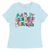 Baby Blue oncology nurse Ladies Tee - AdoDesignShop