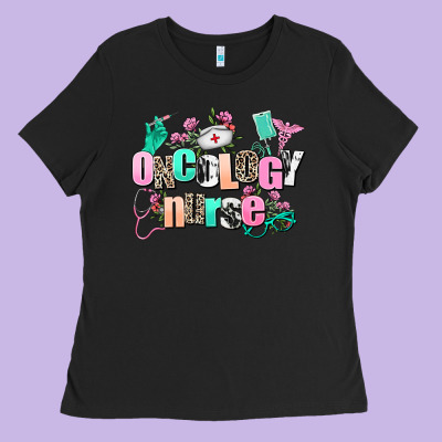 Oncology Nurse Ladies Tee Designed By Adodesignshop