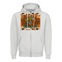 Dove Grey faith hope love cross Zipper Hoodie - JahusDesignShop