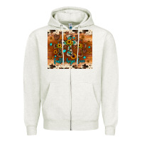 Oatmeal Heather faith hope love cross Zipper Hoodie - JahusDesignShop