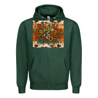 Sports Green faith hope love cross Zipper Hoodie - JahusDesignShop