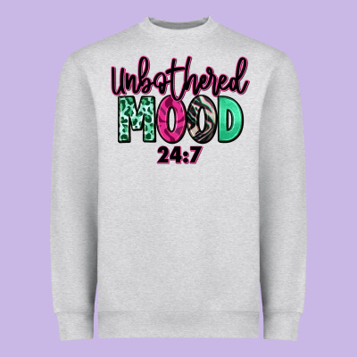 Heavyweight Sweatshirt Unbothered mood 24:7