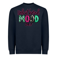 Navy Unbothered mood 24:7 Heavyweight Sweatshirt - RanaPortraitStore