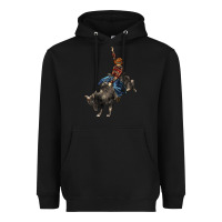 Black western rodeo bullfighter Heavyweight Hoodie - BarkalooDesign