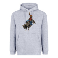 Heather Grey western rodeo bullfighter Heavyweight Hoodie - BarkalooDesign