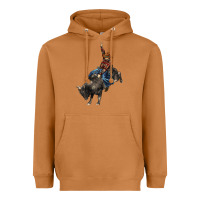 Meerkat western rodeo bullfighter Heavyweight Hoodie - BarkalooDesign