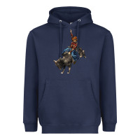Navy western rodeo bullfighter Heavyweight Hoodie - BarkalooDesign