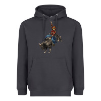 Smoke western rodeo bullfighter Heavyweight Hoodie - BarkalooDesign