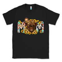 Black mom highland cow Classic Tee - RacoonDesign