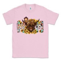 Bubblegum Pink mom highland cow Classic Tee - RacoonDesign