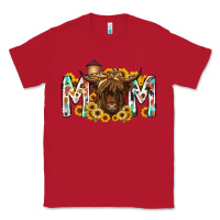 Red mom highland cow Classic Tee - RacoonDesign