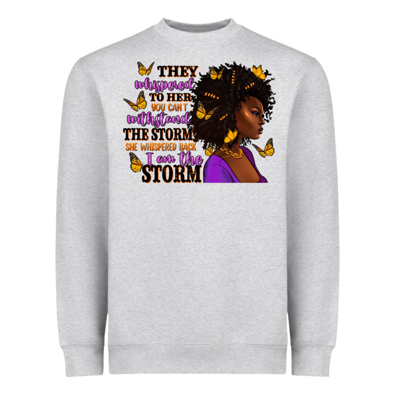 They Whispered To Her Afro Woman Heavyweight Sweatshirt by RanaPortraitStore | Teevron