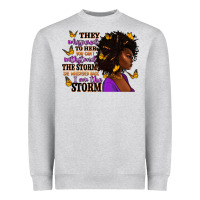 Heather Grey They whispered to her afro woman Heavyweight Sweatshirt - RanaPortraitStore