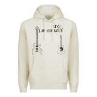 Oatmeal Heather uke i'm your father Premium Hoodie - Bettercallsaul