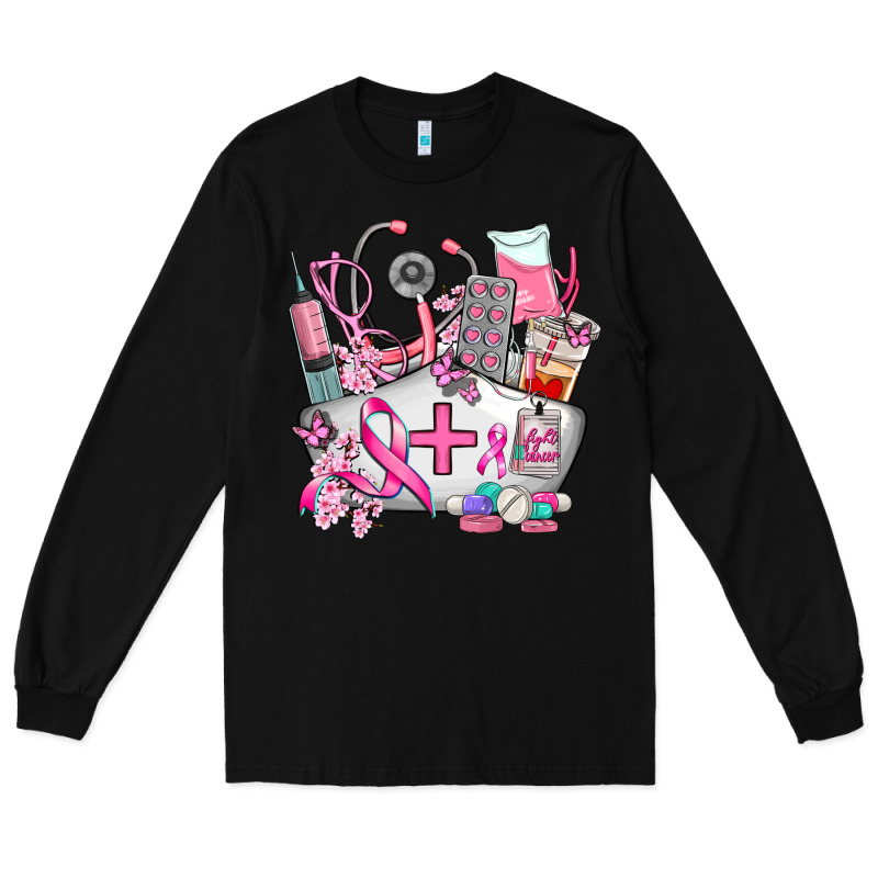 Nurse Cancer Long Sleeve Tee by AdoDesignShop | Teevron