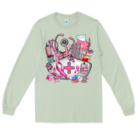 Matcha nurse cancer Long Sleeve Tee - AdoDesignShop