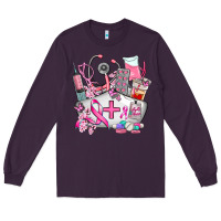 Plum nurse cancer Long Sleeve Tee - AdoDesignShop