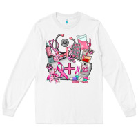 White nurse cancer Long Sleeve Tee - AdoDesignShop