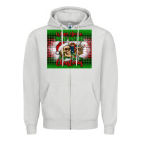 Dove Grey when you’re dead inside but it's christmas tumbler Zipper Hoodie - BundleAndBundleShop