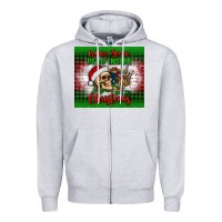 Heather Grey when you’re dead inside but it's christmas tumbler Zipper Hoodie - BundleAndBundleShop