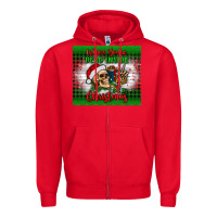 Red when you’re dead inside but it's christmas tumbler Zipper Hoodie - BundleAndBundleShop