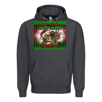 Smoke when you’re dead inside but it's christmas tumbler Zipper Hoodie - BundleAndBundleShop