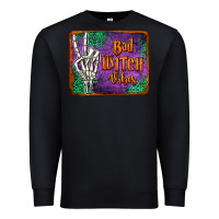 Black bad witch vibes Premium Sweatshirt - Jasminsmagicworld