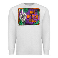 Oatmeal Heather bad witch vibes Premium Sweatshirt - Jasminsmagicworld