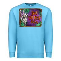 Ocean Blue bad witch vibes Premium Sweatshirt - Jasminsmagicworld
