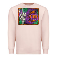 Pale Pink bad witch vibes Premium Sweatshirt - Jasminsmagicworld