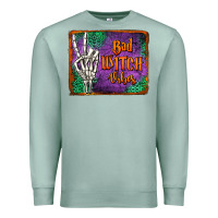 Seafoam bad witch vibes Premium Sweatshirt - Jasminsmagicworld