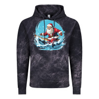 Cloud Black happy santa Vintage Hoodie - Unal Design