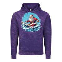 Cloud Purple happy santa Vintage Hoodie - Unal Design