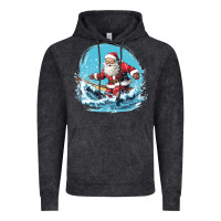 Vintage Black happy santa Vintage Hoodie - Unal Design