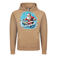 Vintage Coffee happy santa Vintage Hoodie - Unal Design