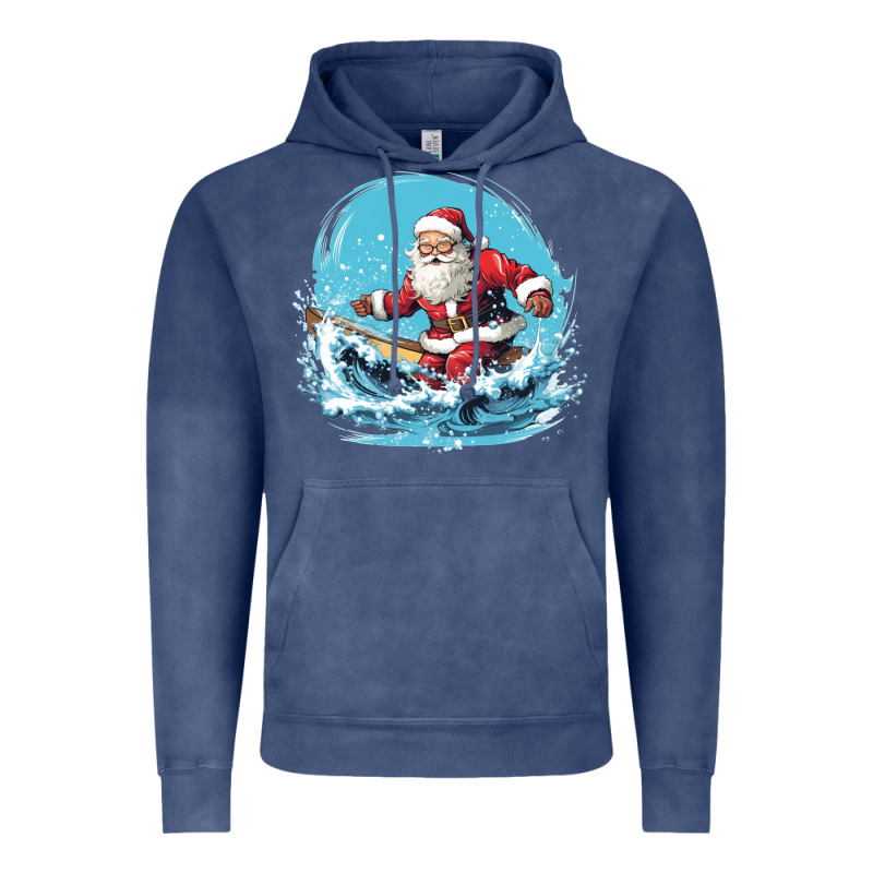 Happy Santa Vintage Hoodie by Unal Design | Teevron