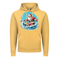 Vintage Mustard happy santa Vintage Hoodie - Unal Design